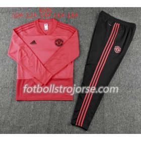 Manchester United Barn Tränings Sweatshirtställ Röd 2018-2019